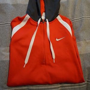 Nike quarter-zip fleece-lined hoodie sweatshirt
